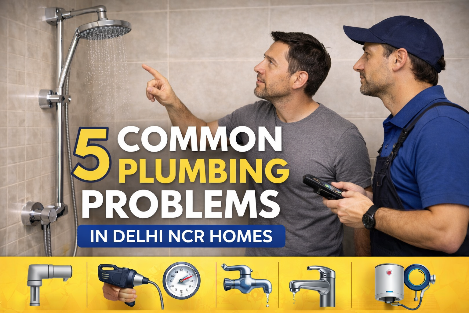 5 Common Plumbing Problems in Delhi NCR Homes and How to Fix Them Fast